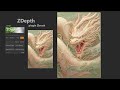 ZDepth Plugin 1.1.1 for ZBrush – Update: Layers &amp; Line Net