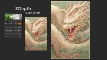 ZDepth Plugin 1.1.1 for ZBrush – Update: Layers & Line Net