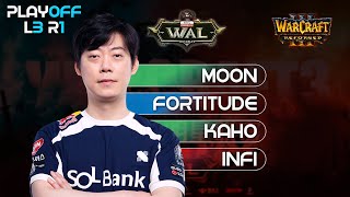 : Warcraft All-Star League: - | Moon - Forti; Kaho - Infi: Warcraft 3 Reforged |  1.36.1