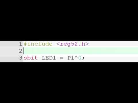 1.LED Blinking using 8051 Microcontroller (AT89S52) | Keil uVision Tutorial 