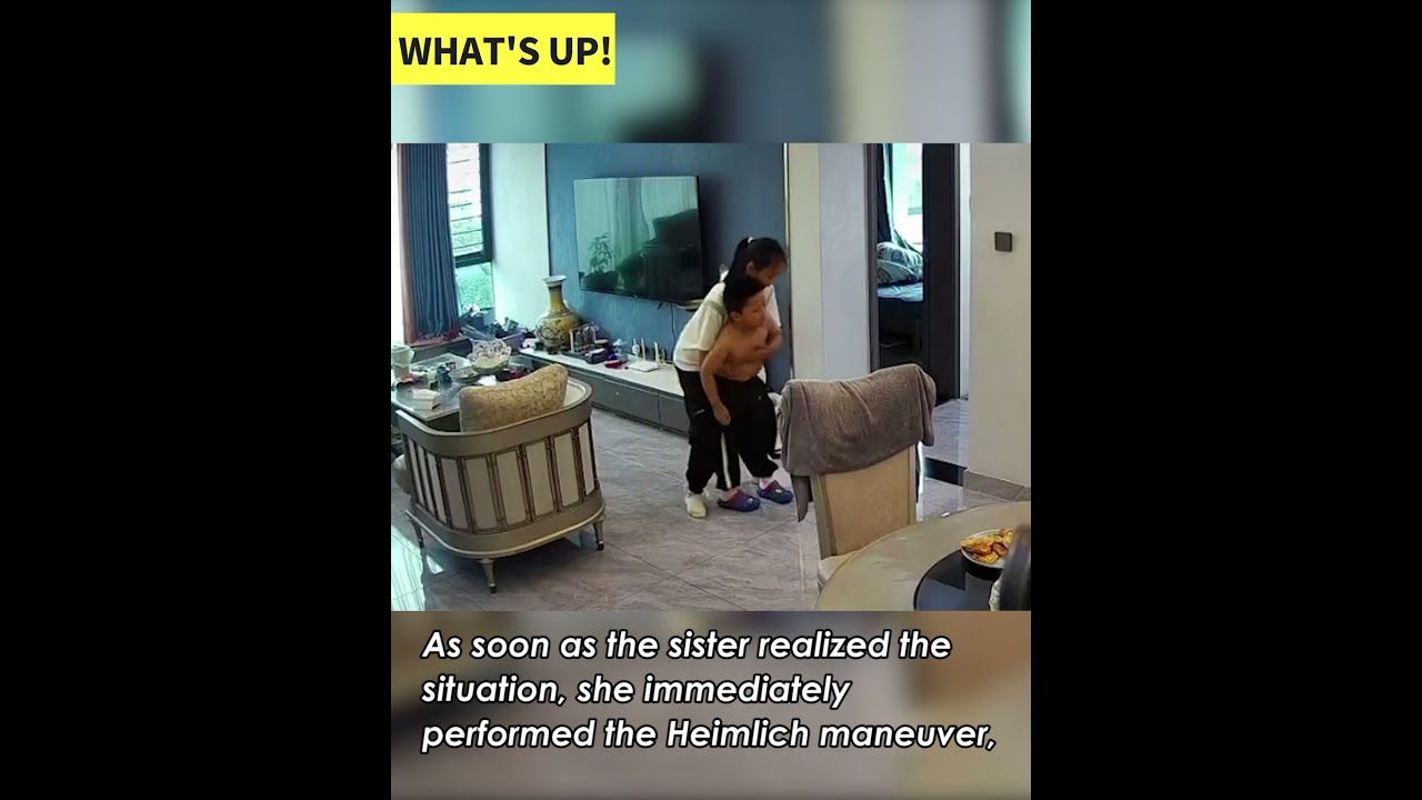 Chinese girl saved her little brother’s life by performing the Heimlich maneuver after he choked
