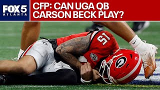 College Football Playoff: Can UGA QB Carson Beck play after injury | FOX 5 News