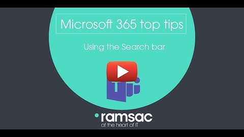 Quick Teams tip - Using the search bar