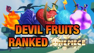 [AOPG] FULL DEVIL FRUIT TIER LIST In A One Piece Game! 