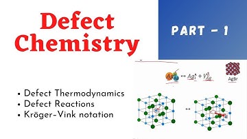 Defect Chemistry || Defect Reactions || kroger vink notation | Defect Chemistry full Course | Part-1