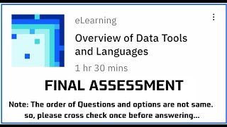 Final Assessment||Overview of Data Tools and Languages #ibm #eduskills #edunet