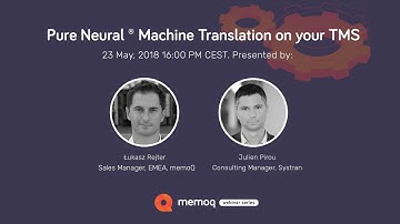 Pure Neural ® Machine Translation on your TMS