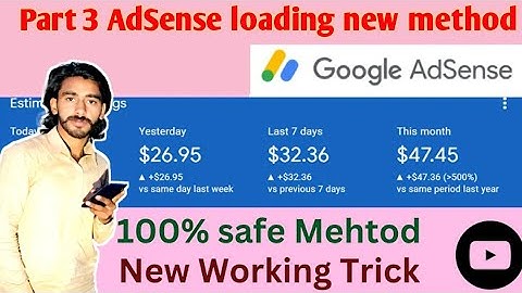 Part 3 AdSense Loading Method 100% Safe Method Google AdSense Loading Earn 300$ Monthly