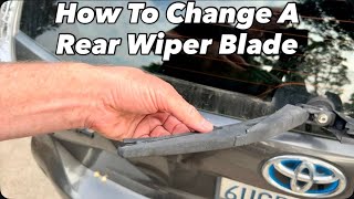 How To Change A Rear Window Wiper Blade On A Car