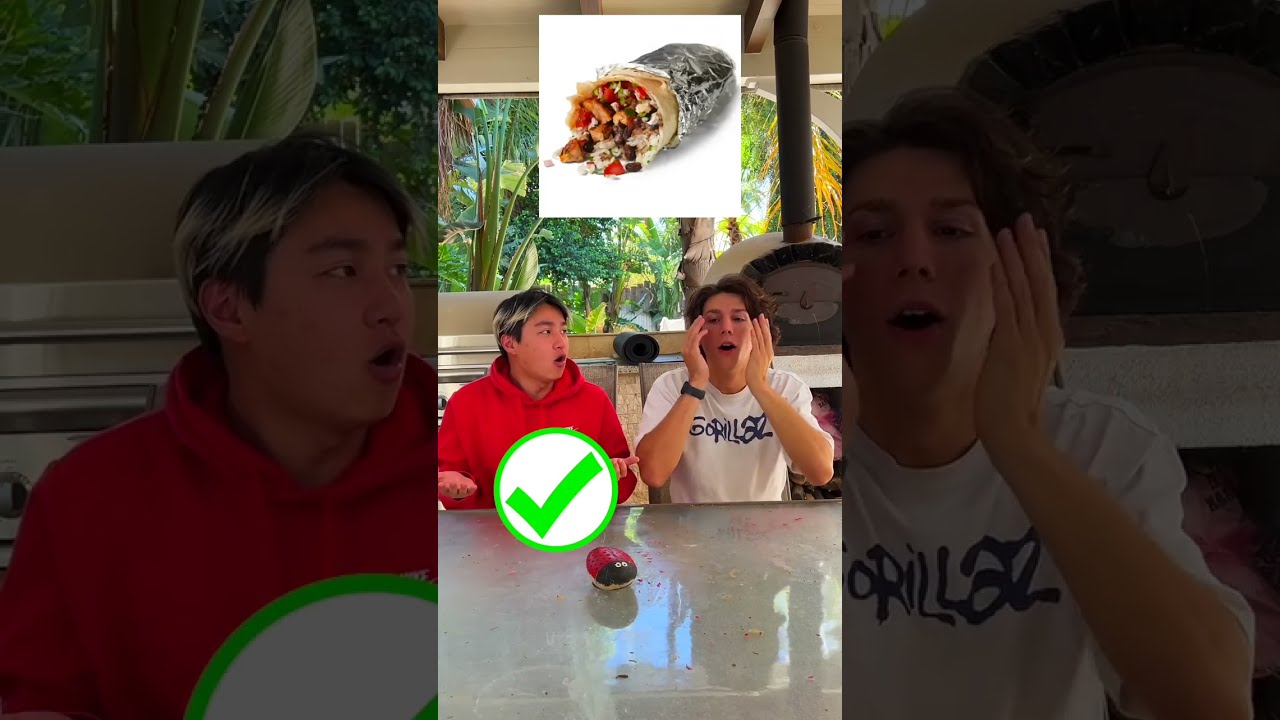 He Said It Was TOO Spicy Guess The Food Challenge Shorts