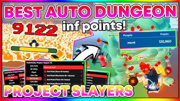 NEW Project Slayers Hack  OP MOB AUTOFARM HACK - AUTO QUEST - INVISIBLE  Roblox Project Slayers