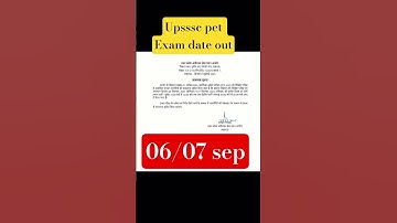 Thumbnail of upsssc pet exam date out #bollywood #hindisong #love #song #new #bestfriend #video