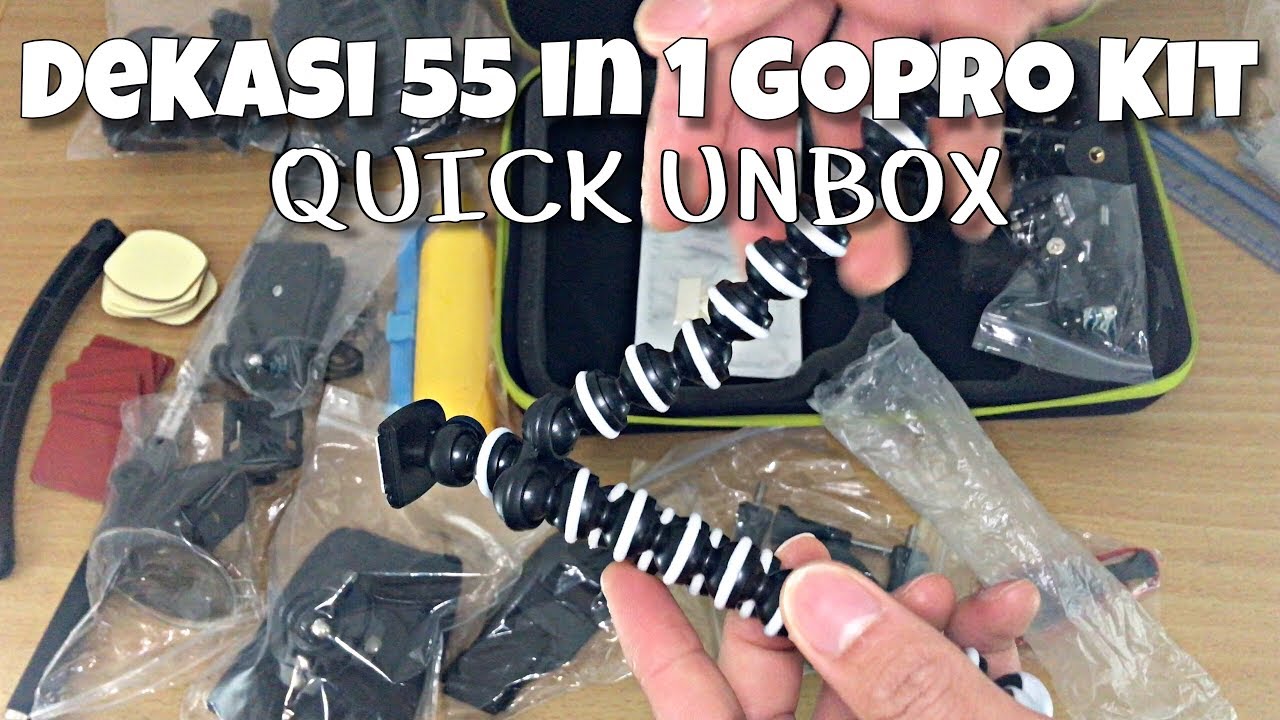 DeKaSi 55 in 1 GoPro Hero Accessories Kit - Quick Unbox