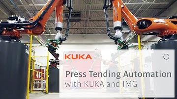 KUKA System Partner IMG: Special purpose press tending automation