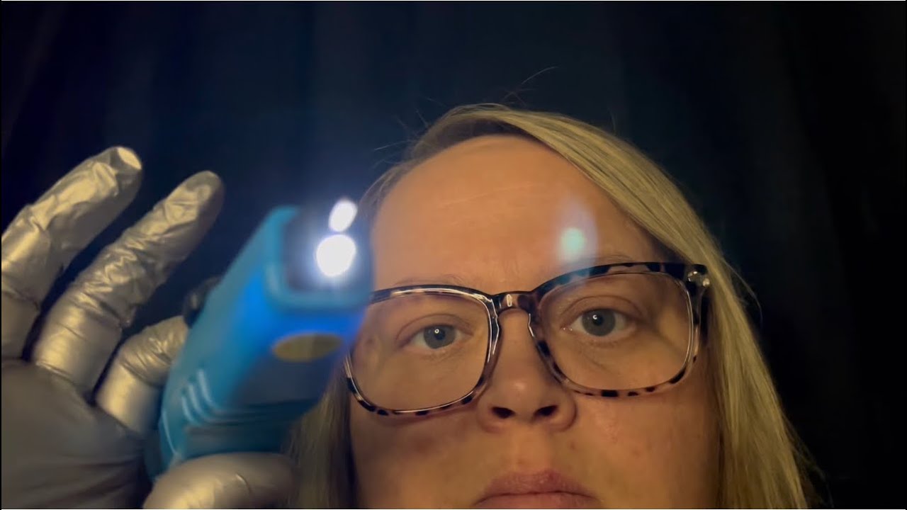 Super Tingly Cranial Nerve Exam | Realistic Medical Roleplay | ASMR Light, Sound, & Visual Triggers