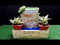 How to make Beautiful wall Fountain with stone /DIY