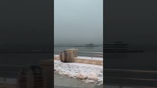 Snow In Baku 2023Seaside Boulevard Bakı Bakı