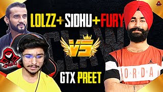 LOLZZZ+SIDHU+FURY VS GTX PREET | INTENSE FIGHT AT NOVO | CLAWSIDHUYT