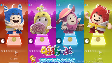 Oddbods Family : Pogo Run vs Bubbles Run vs Newt Run vs Fuse Run | Oddbods Turbo Run #29