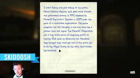 Outlast Gameplay Walkthrough w/ Skidoosh - PART 1 - 1 / 4