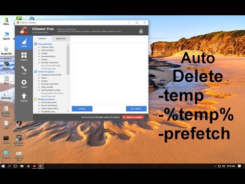 How to delete Temporary files automatically l Delete temp ,%temp%, prefetch