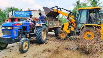 New Eicher 551 Range power plus tractor with loaded trolley pulling | John Deere tractor power | CFV