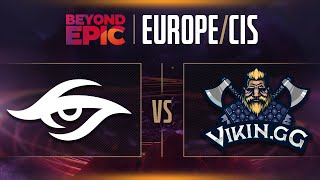 Secret Vs Vikingg Game 1  Beyond Epic Eucis  Group Stage W Sunsfan U0026 Synderen