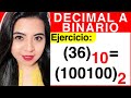 CONVERTIR de DECIMAL a BINARIO - Método #2 - Ejercicio #1