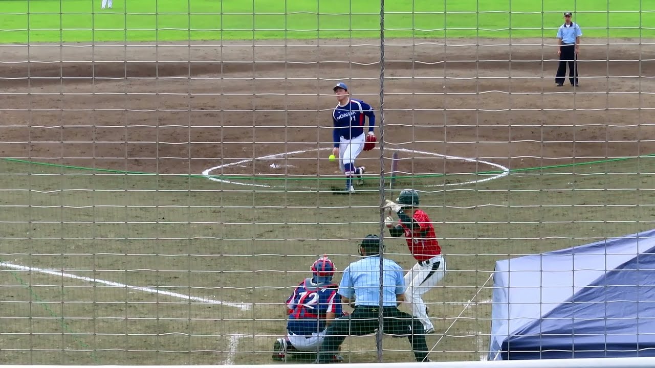 2025/9/22　男子ソフトボール 天皇盃 準決勝　トヨタ自動車 vs Honda　フルイニング　日本代表の投げ合い　【池田空生】【小野寺翔太】