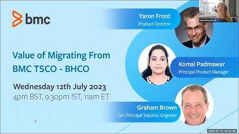 BMC Truesight Capacity Optimization -  Webinar: Value of Migrating From BMC TSCO - BHCO