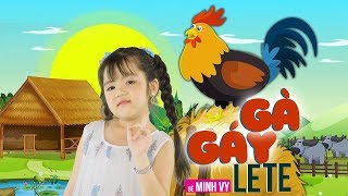 Gà Gáy Le Te ✿ Bé Minh Vy [MV 4K]☀ Ca Nhạc Thiếu Nhi Hay Nhất Cho Bé