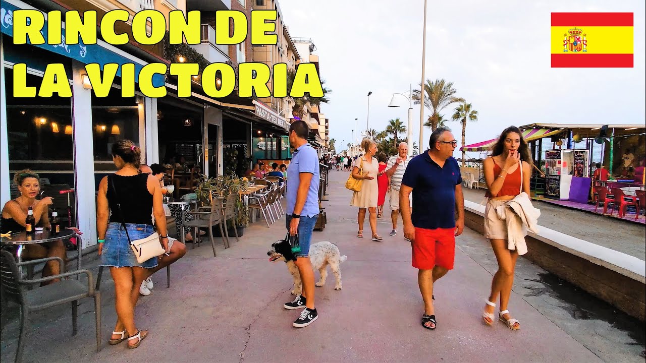 Spain Rincon Rincon de la Victoria town Beach Front Walk Promenade - Nice Place to ...