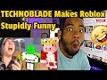 Technoblade Makes Roblox Stupidly Funny With Quackity on Dream SMP I CRIED LAUGHING REACTION