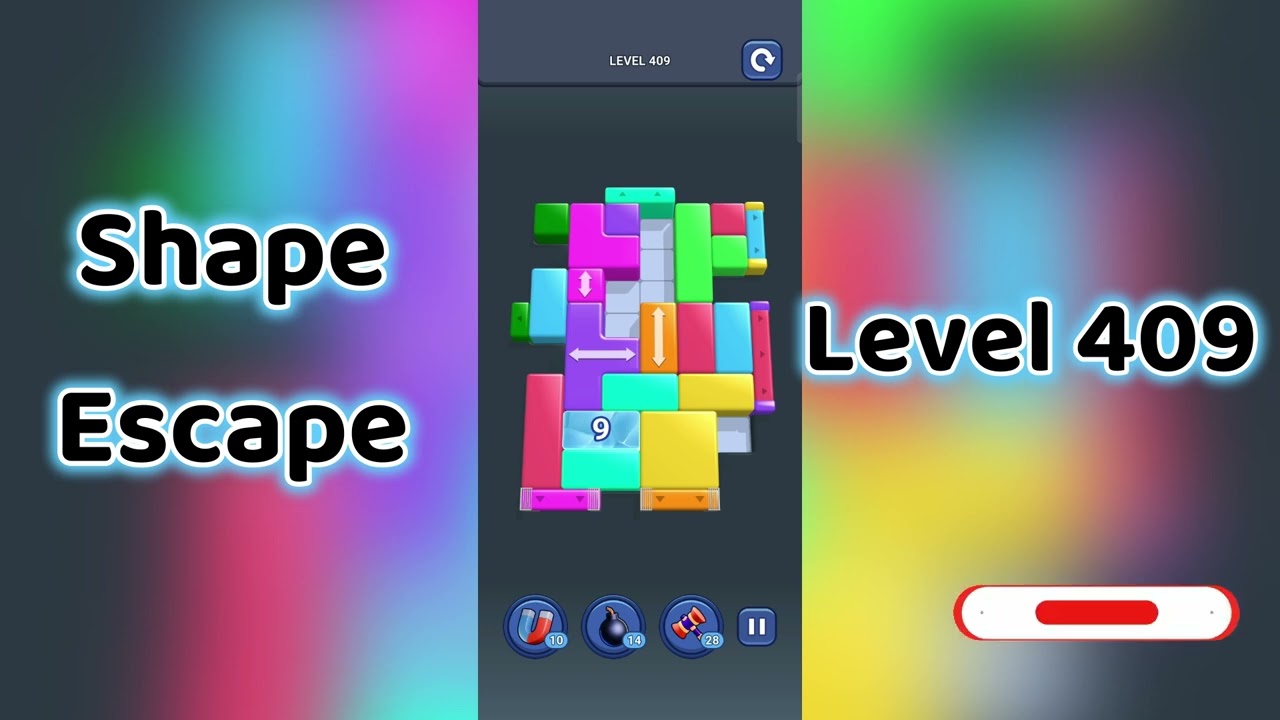 🔥 Shape Escape Level 409 Walkthrough | Can You Solve It? 🧠💥