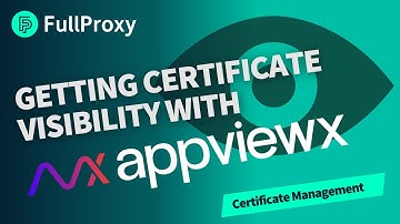 Certificate Management with AppViewX | SIMPLE Discovery Scans