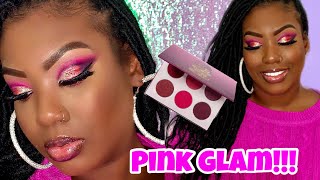 PINK GLAM makeup Tutorial| Dark skin