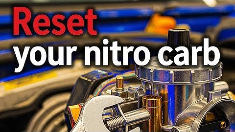 Zet je nitro CARB terug naar de fabrieksinstellingen!!! Begin met het afstellen van je RC-motor #...