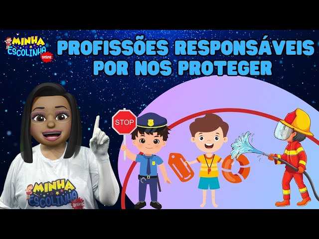 Profissionais Responsáveis por nos Proteger G5 - Educação Infantil - Atividades para Crianças