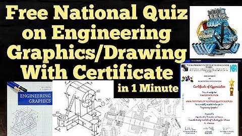Free National Level Quiz on Engineering Drawing with certificate in 1 Minute|ED|Engineering Graphics