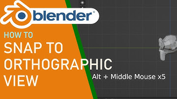 Blender how to snap to orthographic view