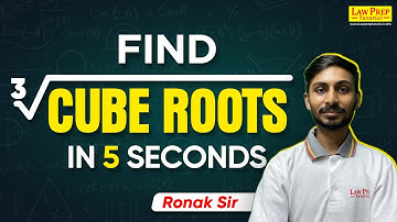 Quantitative Techniques : Best Trick to find Cube Root in Seconds | CLAT 2025
