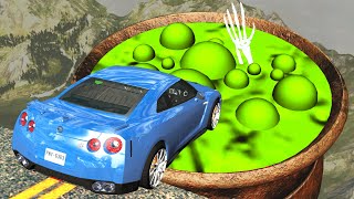 Beamng drive - Car Adventures with Witch, Spooky Witch Pot and Portal into Magic World screenshot 2