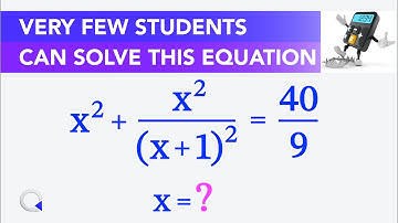 Very few students can solve this Hard Math Equation | A Math Trick to Know!