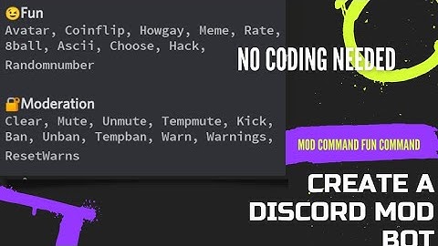 Create a discord Moderation bot | no coding needed | Source Code | working trick