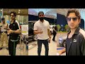 Vicky kaushal  ibrahim ali khan spotted at mumbai airport vickykaushal ibrahimalikhan