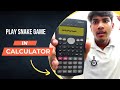 How to play snake game on calculator