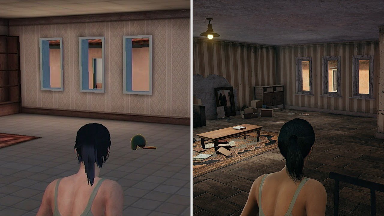 Pubg Graphics Comparison Ios Mobile Vs Pc Youtube