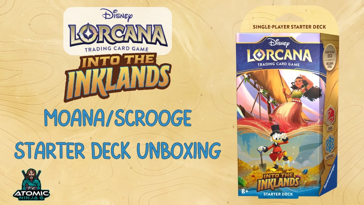 lorcana moana starter deck Special Promo Card To Be Given Away At 2 Screenings Deck Contents Disney Lorcana - Into the