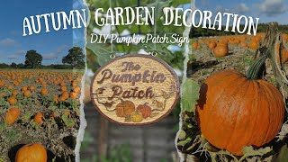 Welcome to my Pumpkin Patch! - DIY How to Make Your Own Pumpkin Patch Sign!