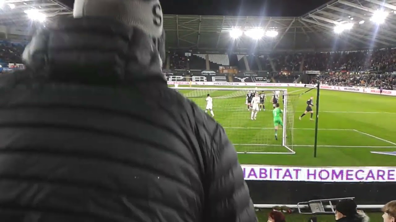 View from the South Stand at Liberty Stadium, Swansea.